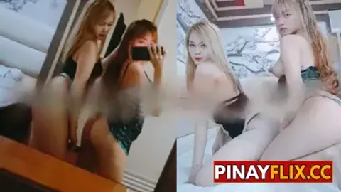 Dalawang Binibini Nagtikiman ng Mani